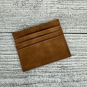 State Of Mind Men's Brown Vegan Leather Card Holder Wallet